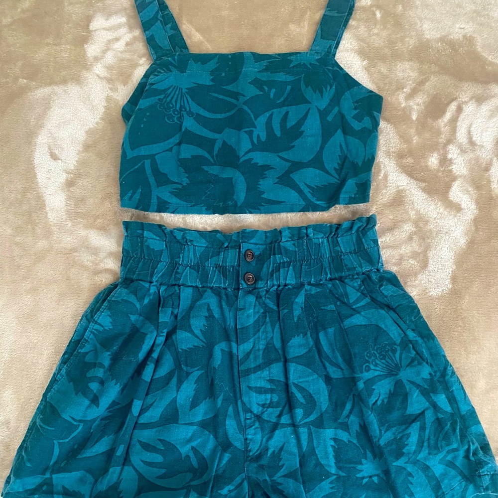 Madewell Botanical Print Two-Piece Set